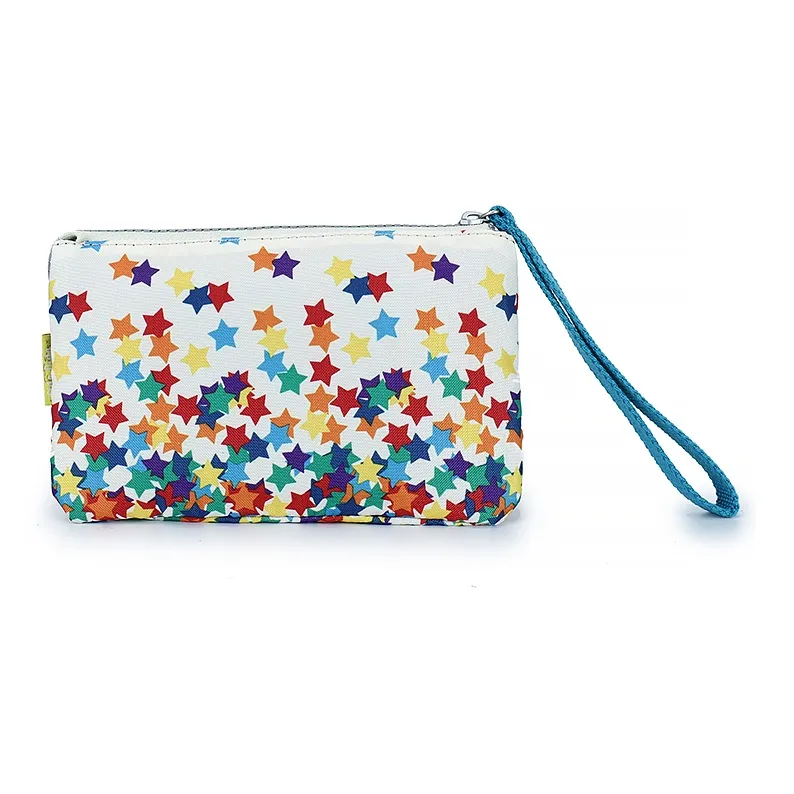 FIDO DIDO Oxford Small Square Clutch Bag Mini Women's White-4