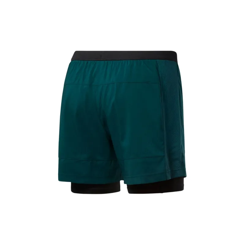 Reebok Re 2-1 Short Sports Shorts Men's Forest Green-1