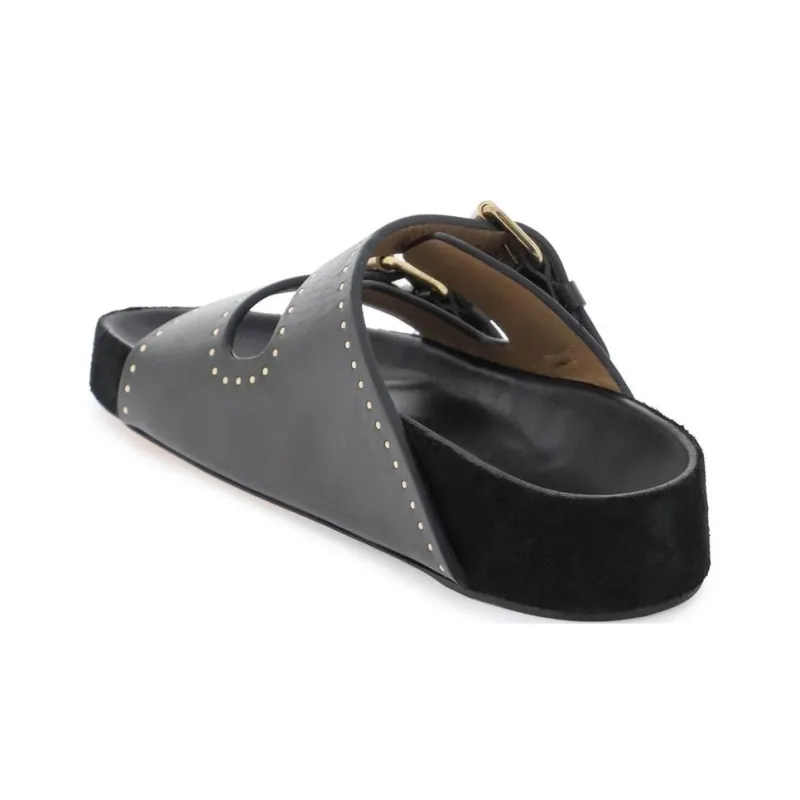 ISABEL MARANT Lennyo Studded Sandals-4