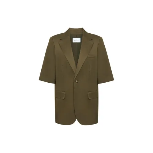 Brother is really good Business Suits Women's Army Green