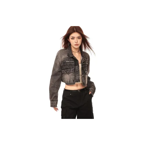 Aaisup Denim Jackets Women's