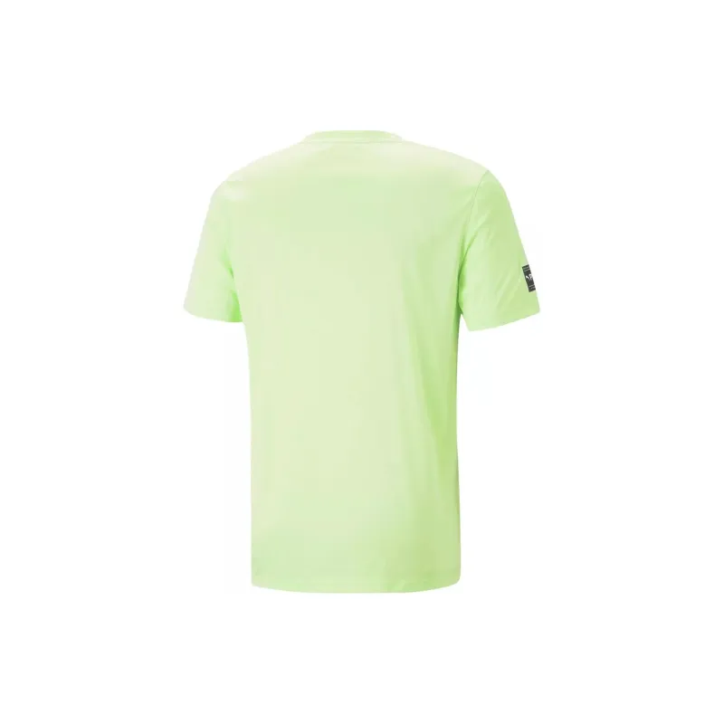 PUMA FIT LOGO TEE CF GRAPHIC T Shirt Men's Yellow-1