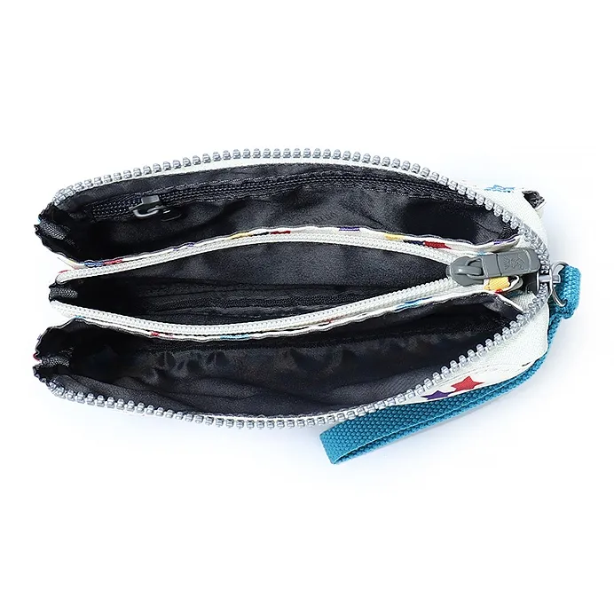 FIDO DIDO Oxford Small Square Clutch Bag Mini Women's White-6
