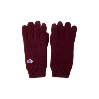 Champion Knit Gloves Unisex Burgundy