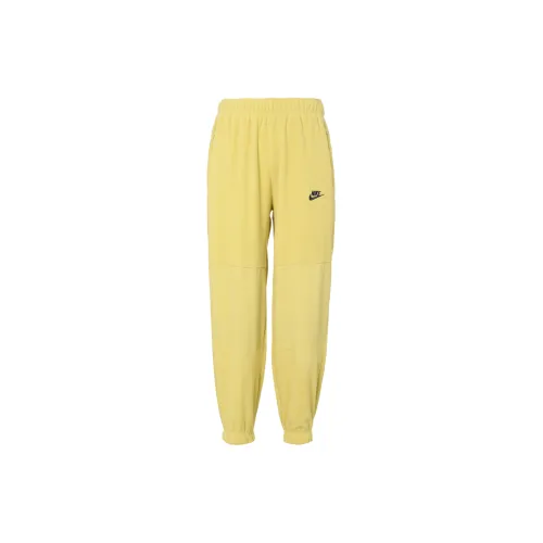 Nike Knitted Sweatpants Men Light Golden Yellow