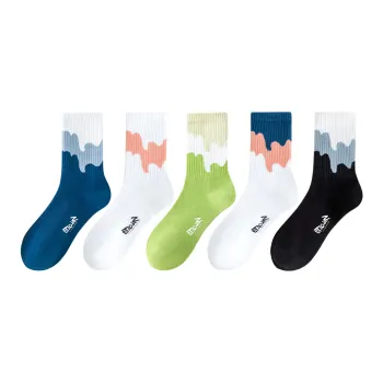 LUOLIAN Mid Calf Socks Women's 5 Pack