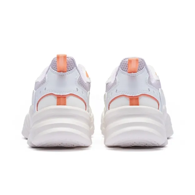 361° Cloud Anti-Slip And Wear-Resistant Warm Low-Top Casual Shoes Women's White Purple-3