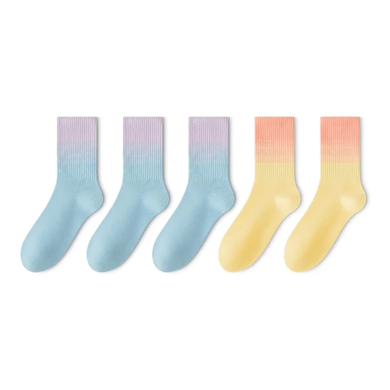 LUOLIAN Mid Calf Socks Women's 5 Pack-17