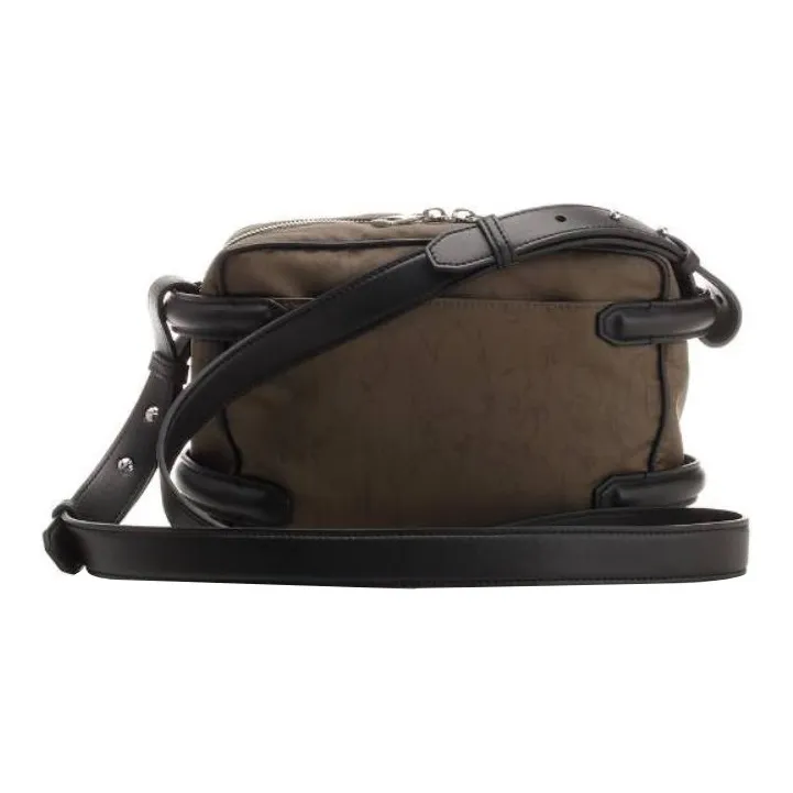 Alexander McQueen Fabric With Calfskin Camera Bags Crossbody Bag Shoulder Bag Men's Brown-2