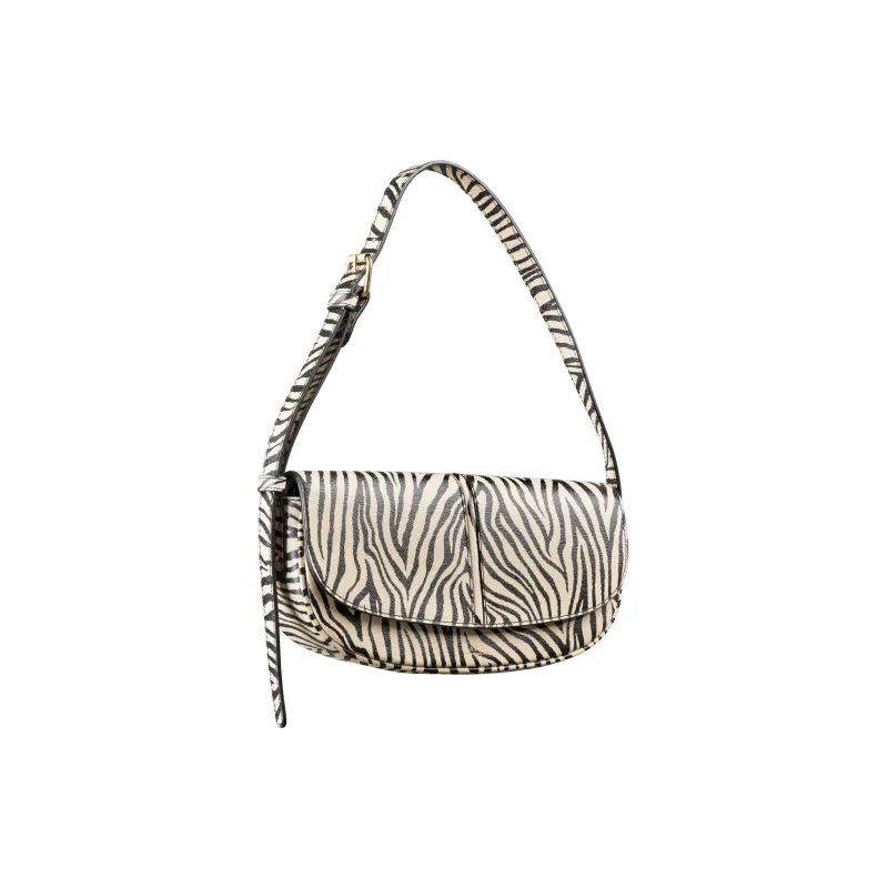 A.P.C Cow Leather Handbag Shoulder Bag Women's Black & Beige-1