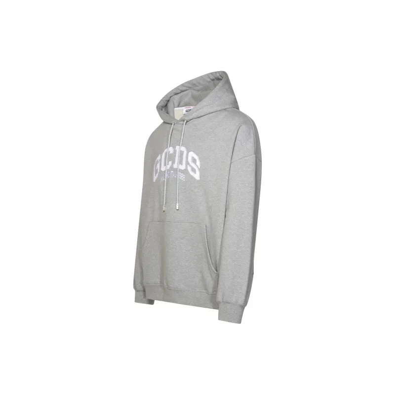 GCDS Flocked Logo Drawstring Hoodie-2