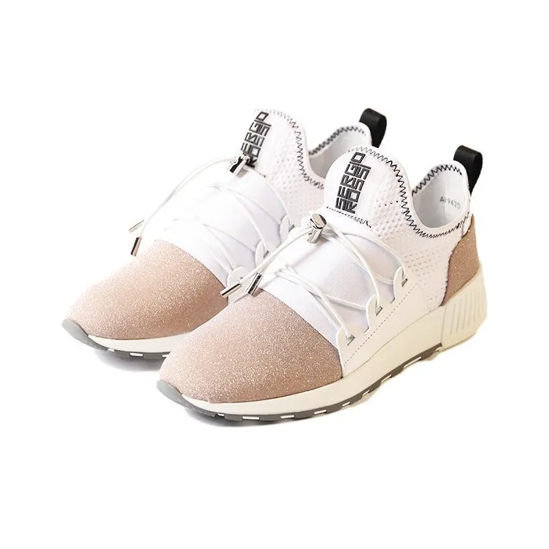 SERGIO ROSSI Lightweight Low-Top Casual Shoes Women's Beige Brown-2