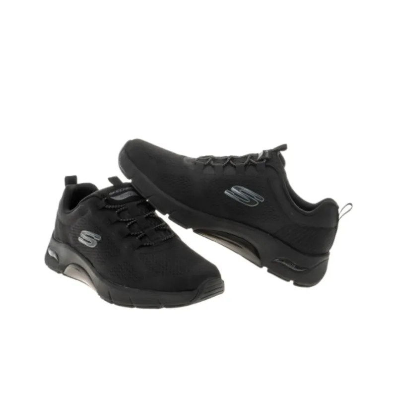 Skechers SKECH-AIR ARCH FIT Durable Breathable Low-Top Running Shoes Men's Black-3
