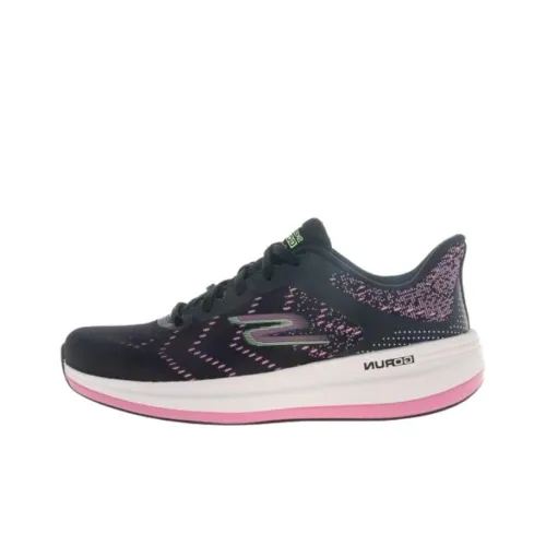 Skechers Go Run Pulse Durable Breathable Low-Top Running Shoes Women's Black Pink