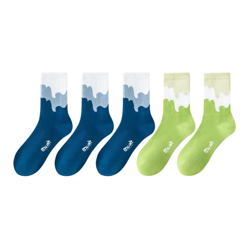LUOLIAN Mid Calf Socks Women's 5 Pack-23
