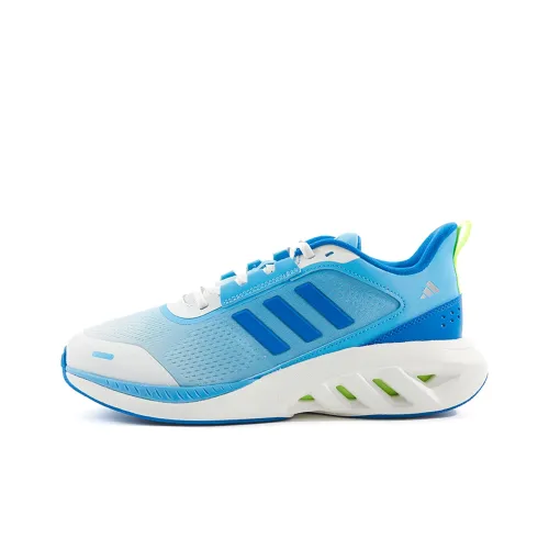 Adidas ALL DAY POWER Running Shoes Men Low-Top Semi-Blue Burst/Air Force Blue/Bright Lemon