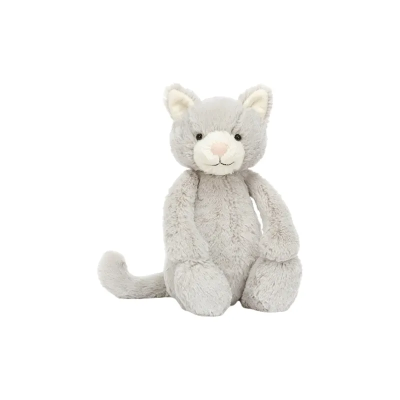 JELLYCAT Bashful Grey Kitty Plush Toy-0