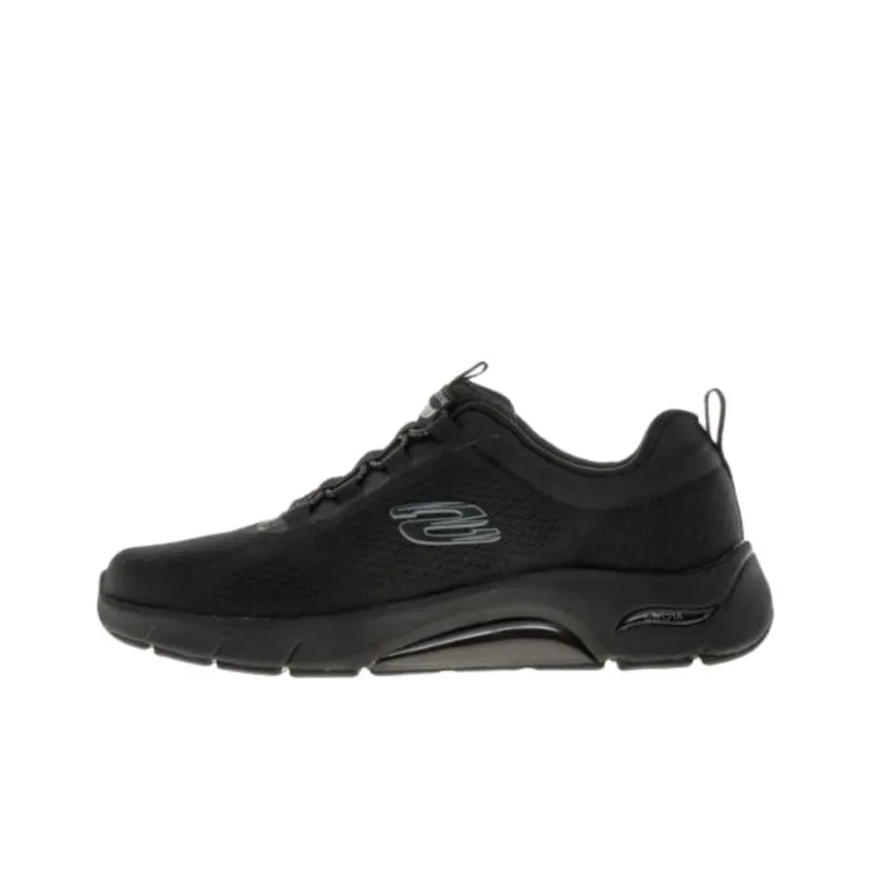 Skechers SKECH-AIR ARCH FIT Durable Breathable Low-Top Running Shoes Men's Black-0