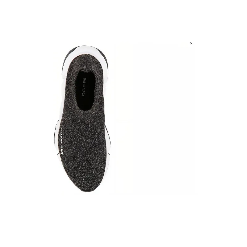 Balenciaga Speed Logo Socks Shoes Black Women's-3