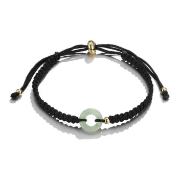 Artisan Lock Heart Jade Bean Type Jadeite Bracelets Unisex