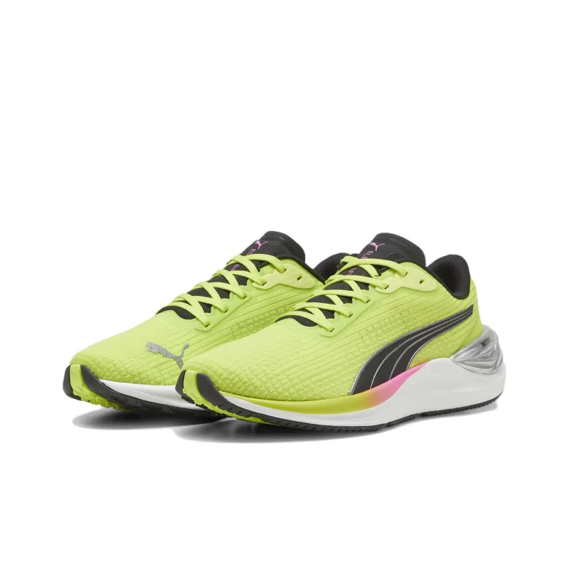 PUMA Electrify Nitro 3 Slip Resistant Low Top Running Shoes Women's Yellow Black-2