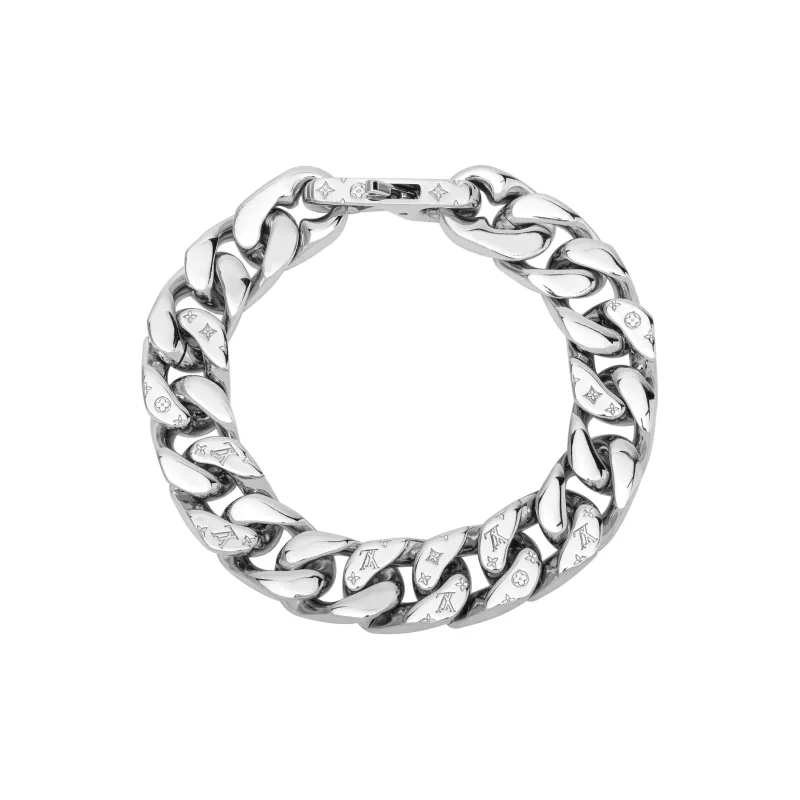 LOUIS VUITTON Metal Bracelets Unisex Silver-1