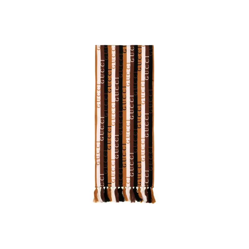 GUCCI Knit Scarves Unisex Brown-0