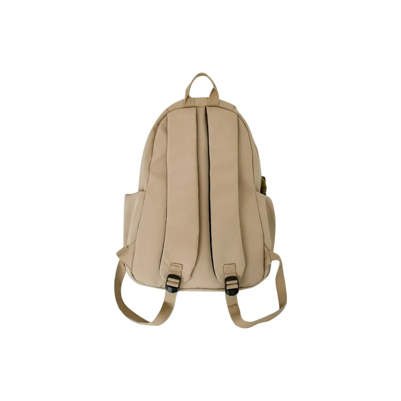 TANGCOOL Nylon Backpack Medium Size Unisex Khaki Gray Beige Black-3