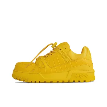 LOUIS VUITTON Trainer Maxi Little Jigglypuff Slip Resistant Low Top Skateboard Shoes Unisex Yellow