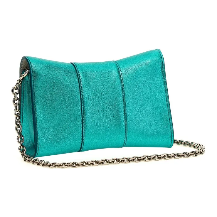 Furla Metropolis Collection Leather Shoulder Bag Crossbody Bag Mini Women's Green-1