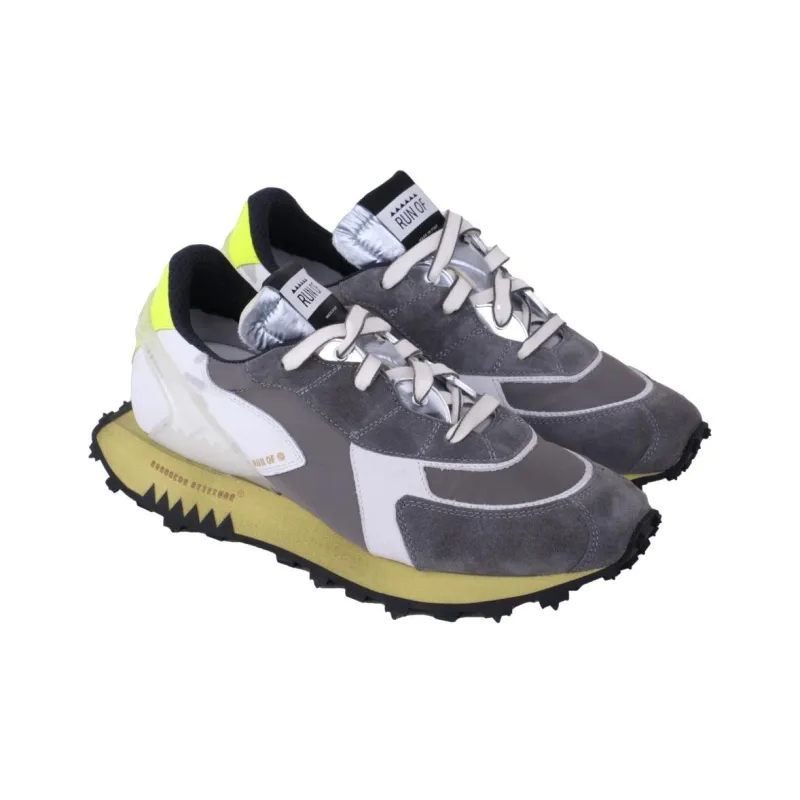 RUN OF Olaf Low-Top Casual Shoes Men's Light Gray Green-2