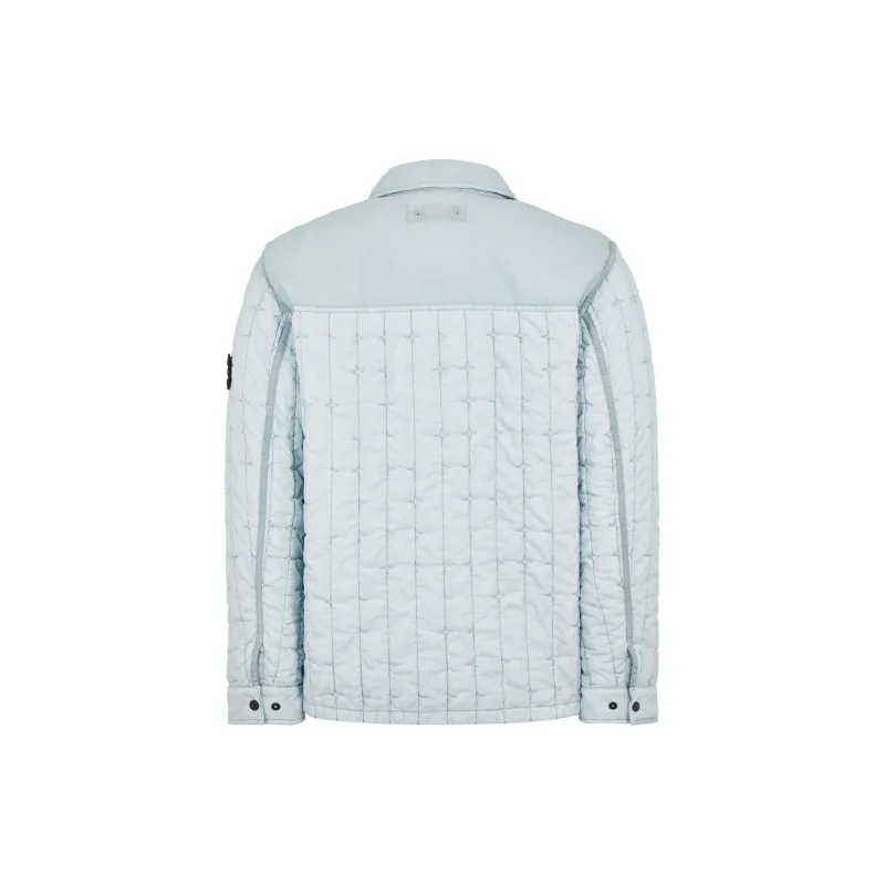 STONE ISLAND SS24 Jackets Coats Men's Ice Frost Blue-1