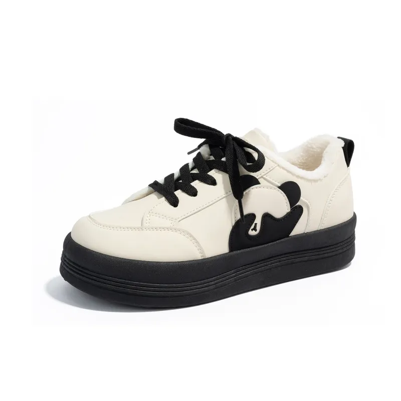 Humanism 1986 Thermal Height Increasing Support Abrasion Resistant Low Top Skateboard Shoes Women's-1