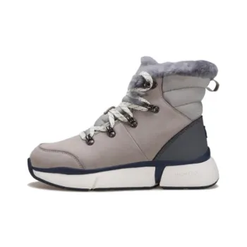HUMTTO Anti Slip Wear Resistant High Top Outdoor Shoes Women's Gray Blue