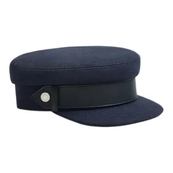HERMES Wool, Polyamide Berets Women's Blue
