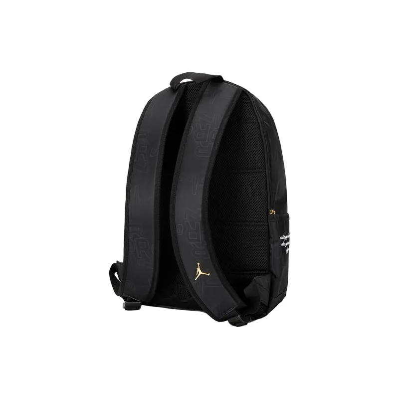 Jordan Polyester Backpack Medium Size Unisex Black-4