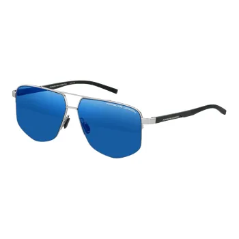 PORSCHE DESIGN Plate And Metal Irregular Shape Sunglasses Men's