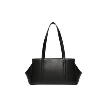 MaxMara Cow Leather Handbag Shoulder Bag Women's Black