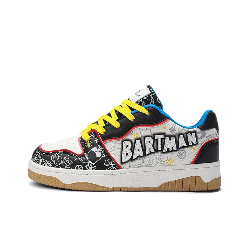 The Simpsons Canvas Shoes Unisex Low Top White And Blue/Beige Apricot/Apple Green/Candy Mandarin Duck/Khaki Gray/Tomato Scrambled Egg/Avocado Green-1