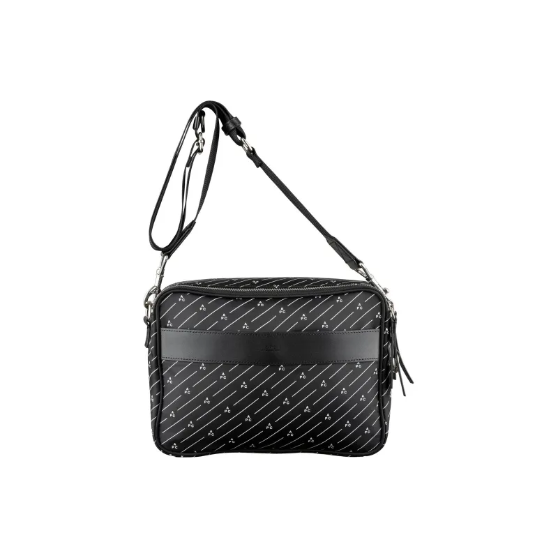 A.P.C Cow Leather Camera Bags Crossbody Bag Shoulder Bag Men's Black-4