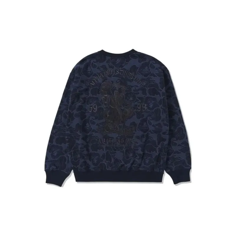 A BATHING APE X Alpha Industries Crewneck Sweater-1