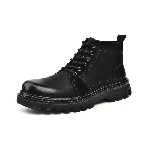 Laoks Men's Casual Shoes Men High-Top