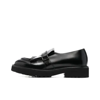 DOUCAL'S Fringed Leather Loafers Women's