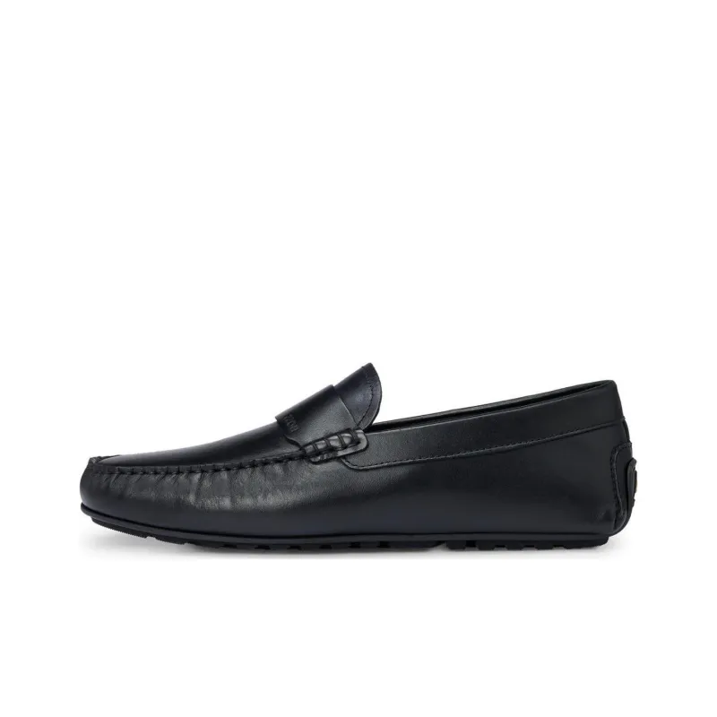 BOSS Noel Logo-debossed Leather Loafers-0