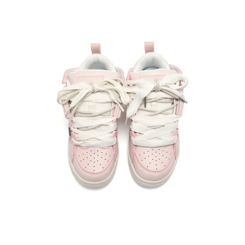 Circle Small Cushioning Coverage Height Increasing Lightweight Breathable Low Top Skateboard Shoes Women's-3