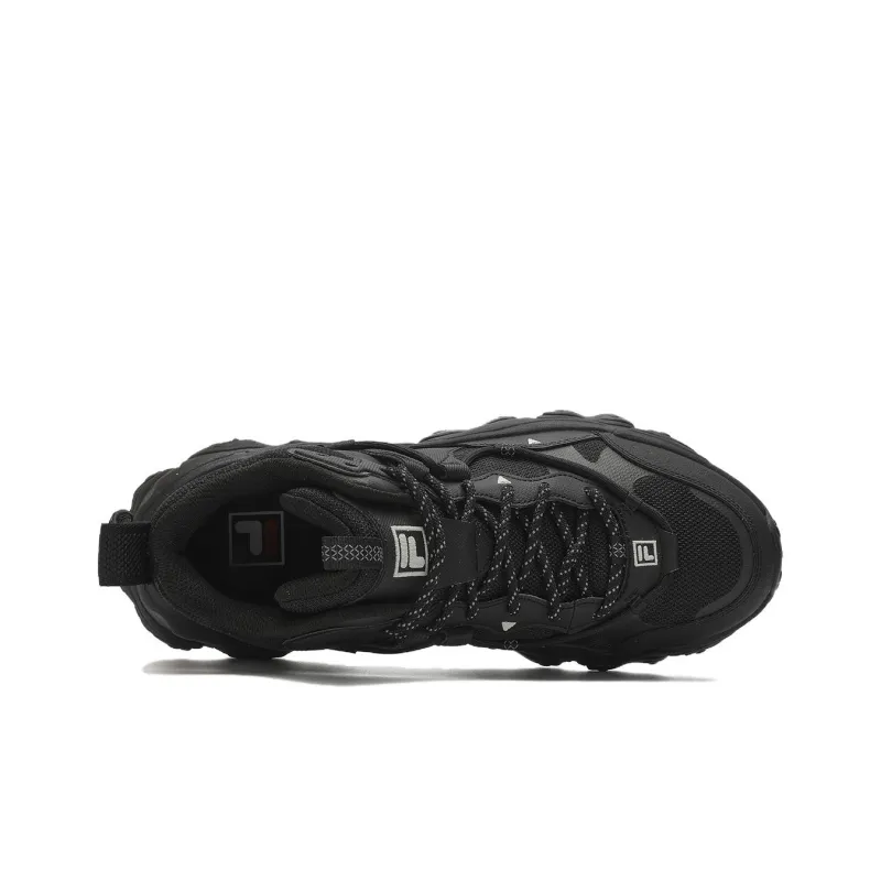 FILA FLUID 5 Cat Paw 5.0 Mid Anti Slip Wear Resistant Low Top Casual Shoes Men's Black-2