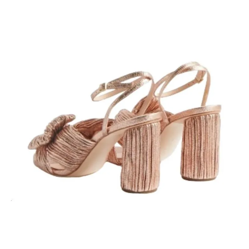 Loeffler Randall Strap Sandals Women's Rose Gold-2