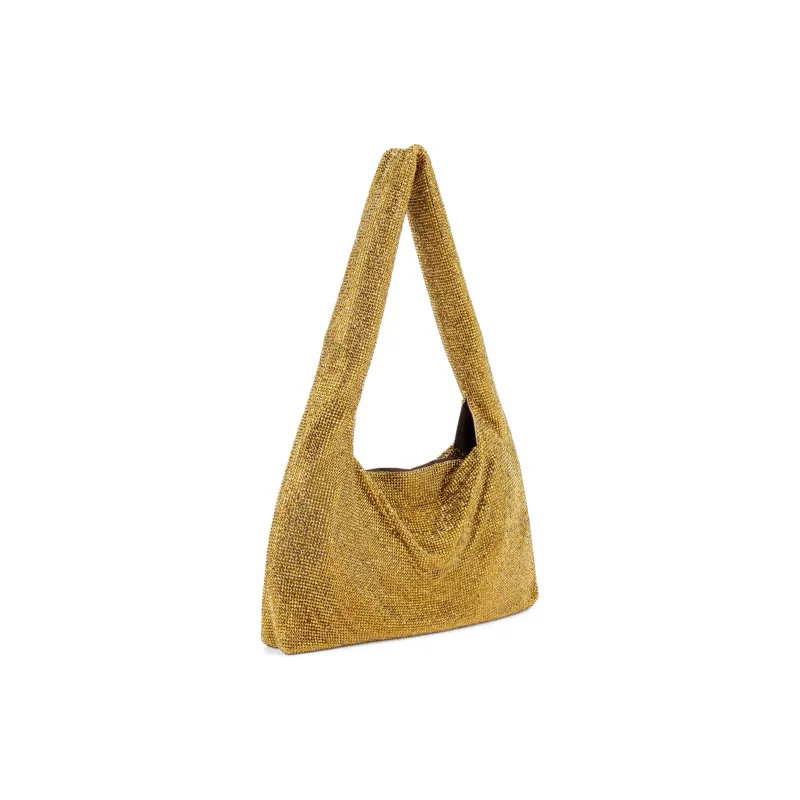 KARA Crystal Shoulder Bag Handbag Shoulder Bag Women's Gold-1