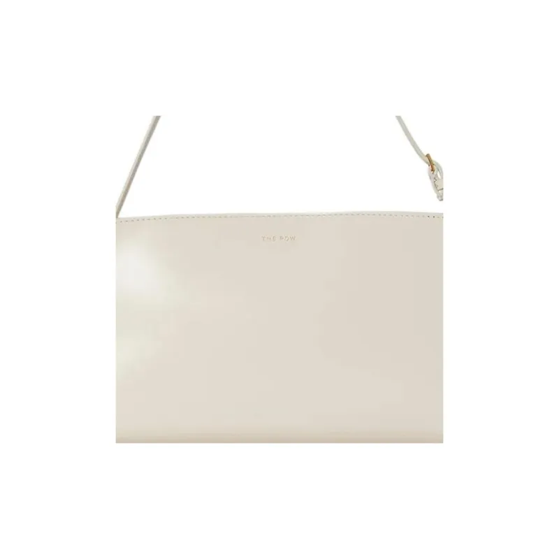 THE ROW Dalia Leather Handbag Shoulder Bag Women's Ivory-3