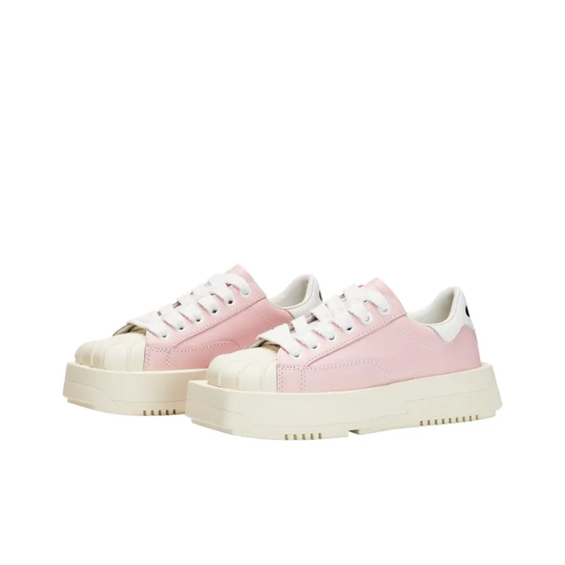 CHOCO CONCERT Low Top Skateboard Shoes Unisex Pink-2
